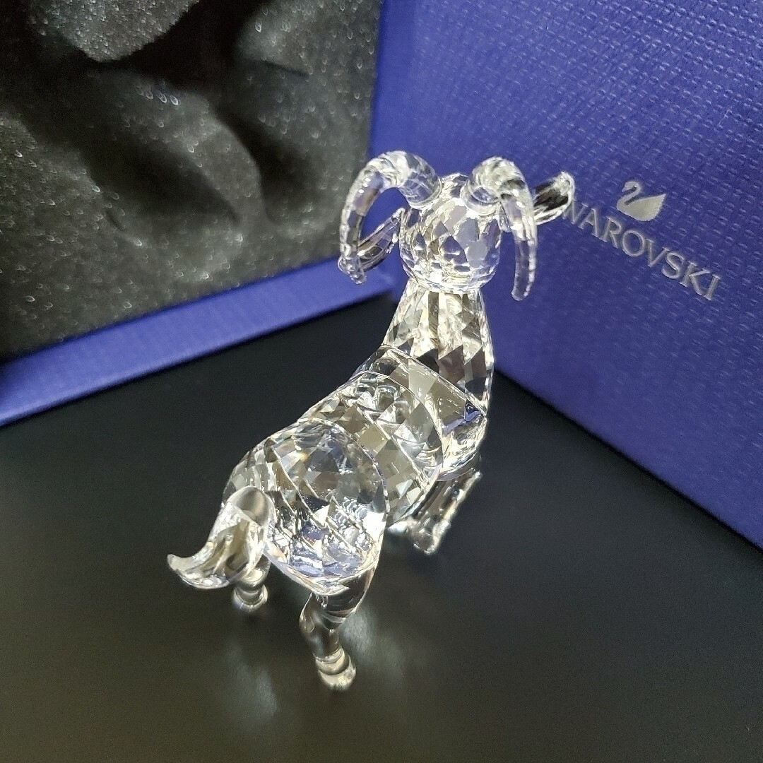 SWAROVSKI/クリスタル製オブジェ山ヤギ