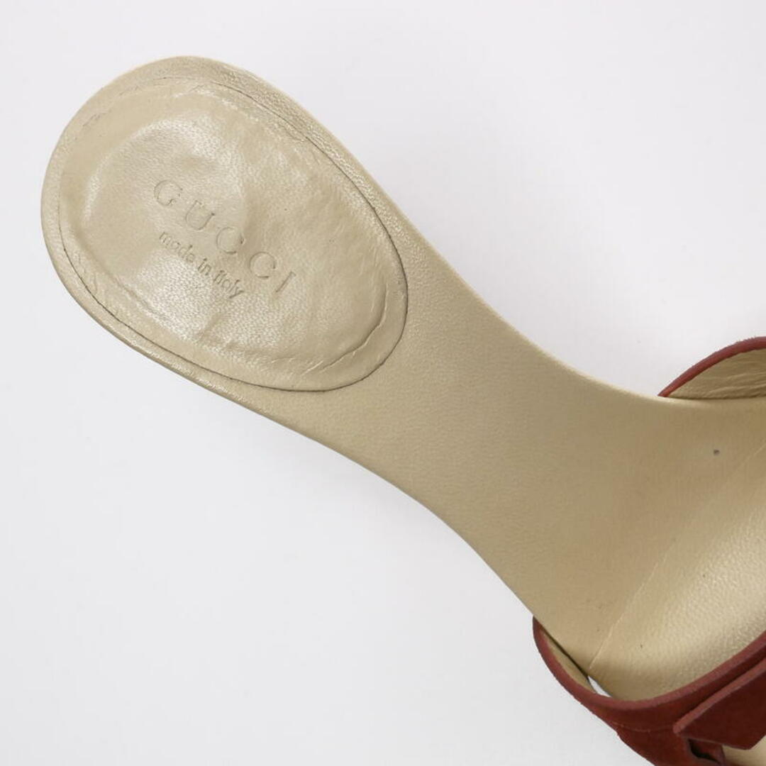 GUCCI - □美品□ GUCCI グッチ スエード サンダル ミュール バンブー