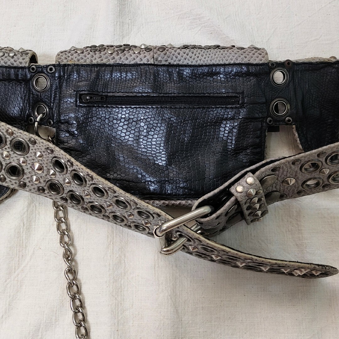 KMRII - アーカイブ 初期KMRii ケムリ スタッズウエストバッグ ボディ