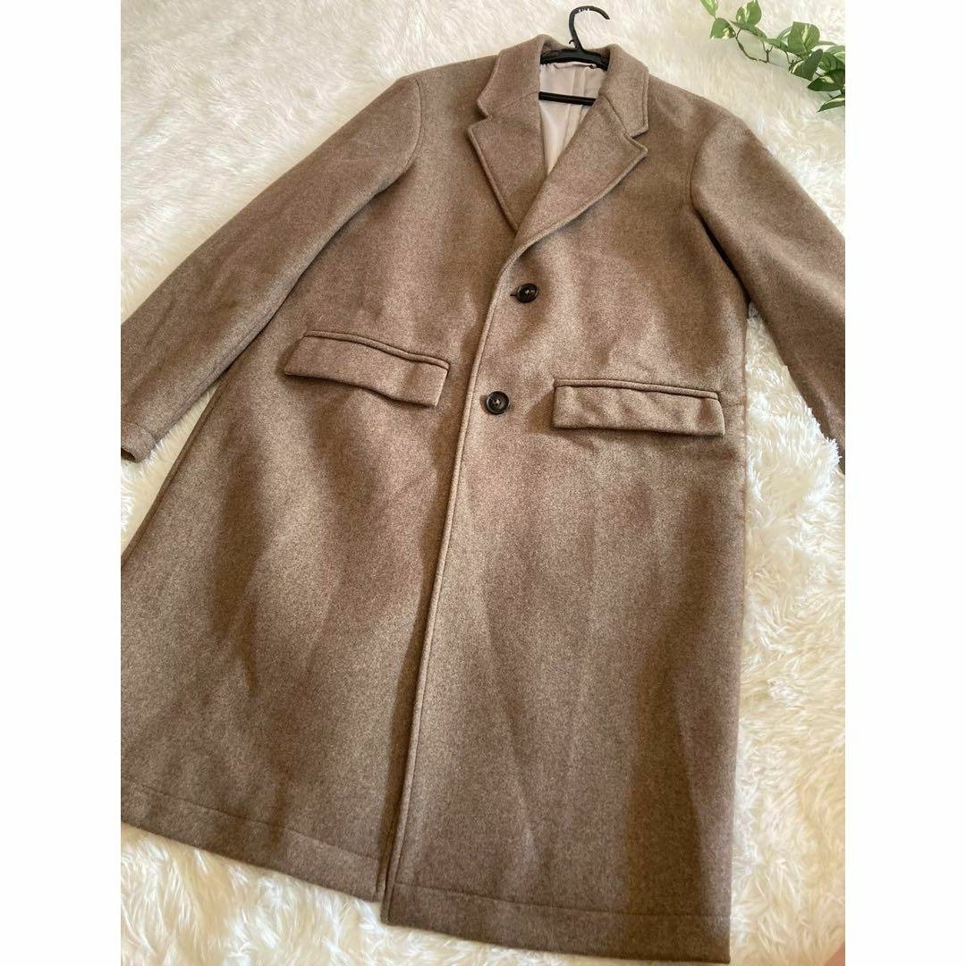 ZARA - ZARA メンズチェスターコート サイズM位 ブラウンの通販 by