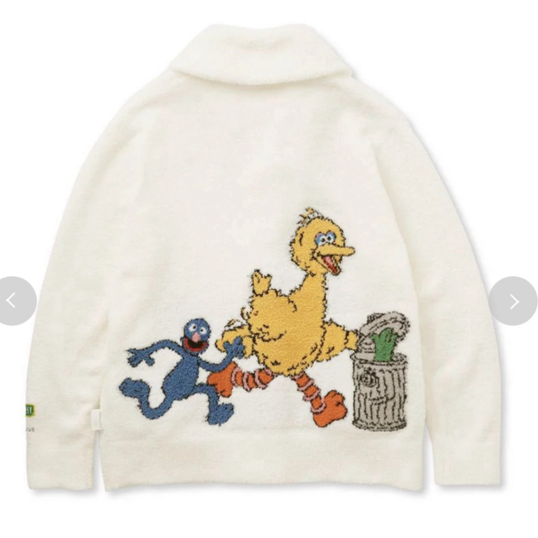 SESAME STREET】【UNISEX】ジャガードショールカーディガン