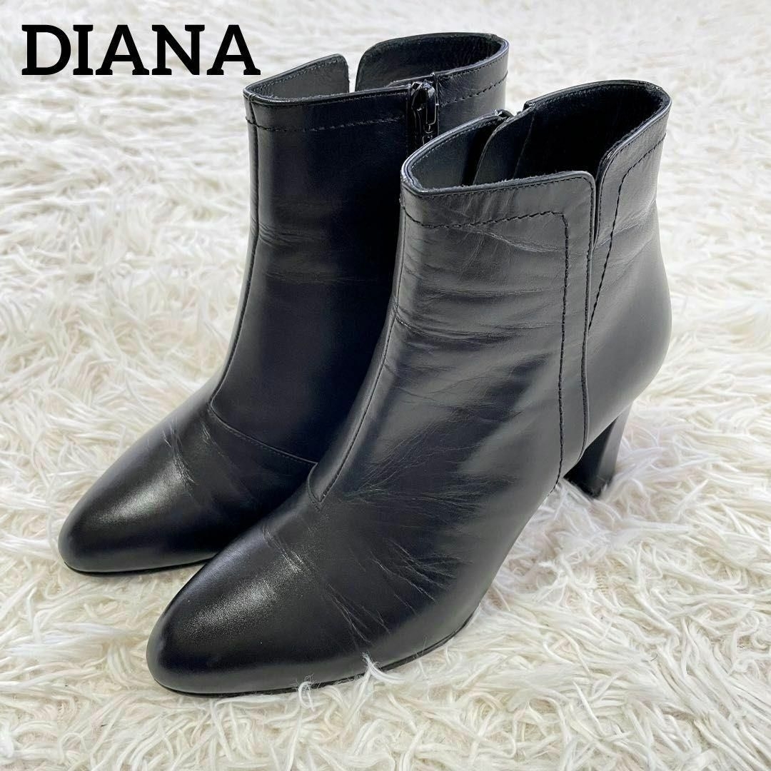 DIANA ショートブーツ 22.5cm 美品 ダイアナ 美品ダイアナショート