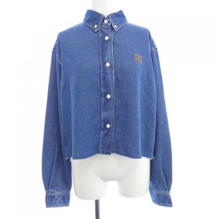 MIU MIU デニムシャツ ペプラム MIU MIU デニムシャツ ペプラム Miu