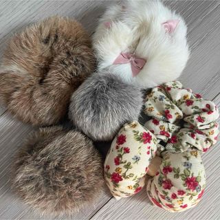 acca - アッカ acca ビジューラインストーンヘアゴム 髪留め ベージュ