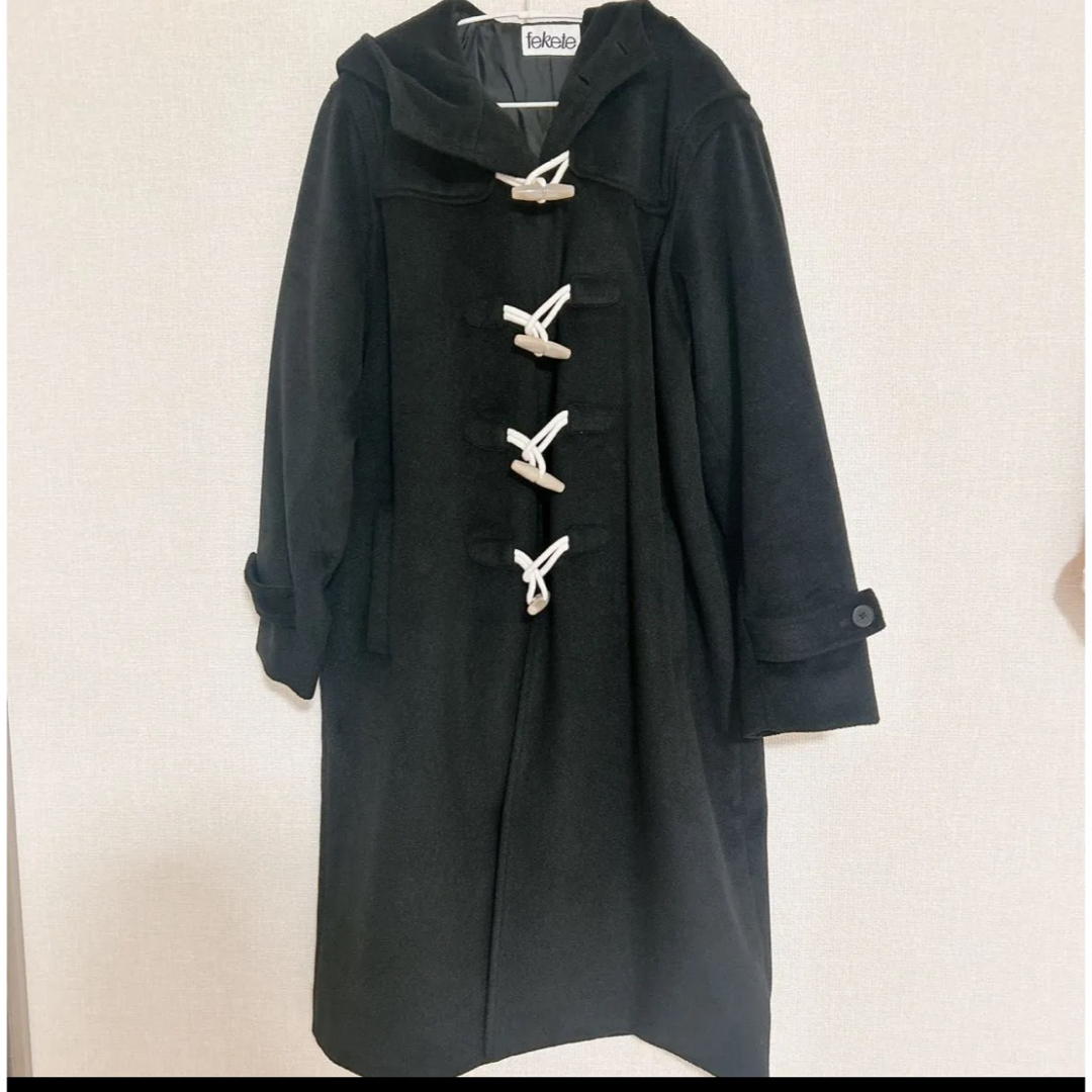FEKETEハイフードロングダッフルコートの通販 by ぴぴぴ断捨離中｜ラクマ
