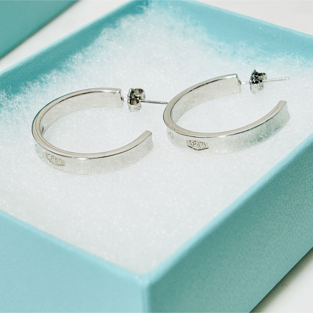 Tiffany & Co. - TIFFANY&Co. ナロー フープピアス 1837 シルバー 925