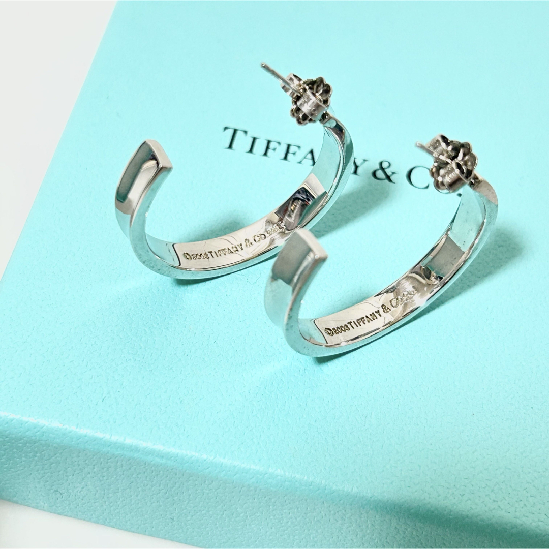 Tiffany & Co. - TIFFANY&Co. ナロー フープピアス 1837 シルバー 925