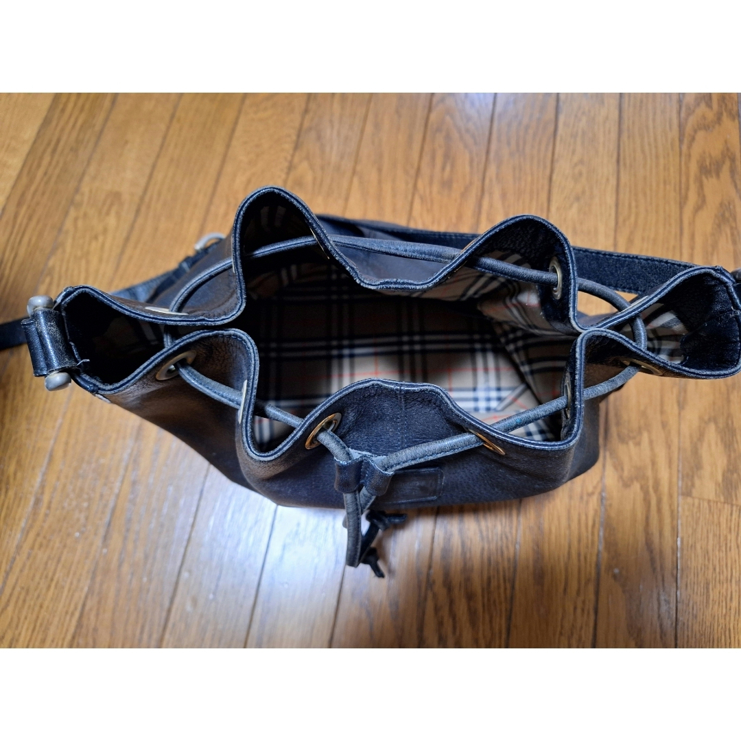 BURBERRY - BURBERRY バーバリー 巾着ショルダーバッグ ノバチェック