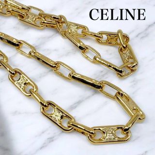CELINE - CELINE セリーヌ アルファベット M チャーム ネックレスの