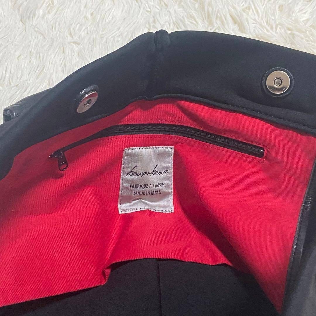 kawa-kawa - kawakawaカワカワwetウエットトートバッグMサイズブラック