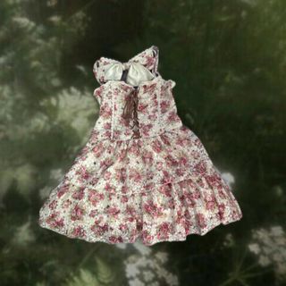 LIZ LISA - LIZLISA Sewing Bear柄セットアップ ホワイト×ピンクの通販