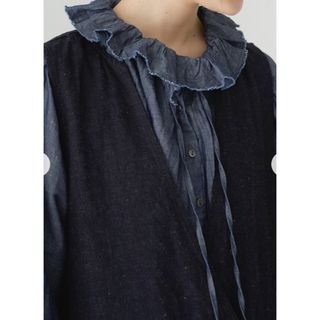 nest Robe - サロペットパンツ コサージュ付き ネストローブ フォグ