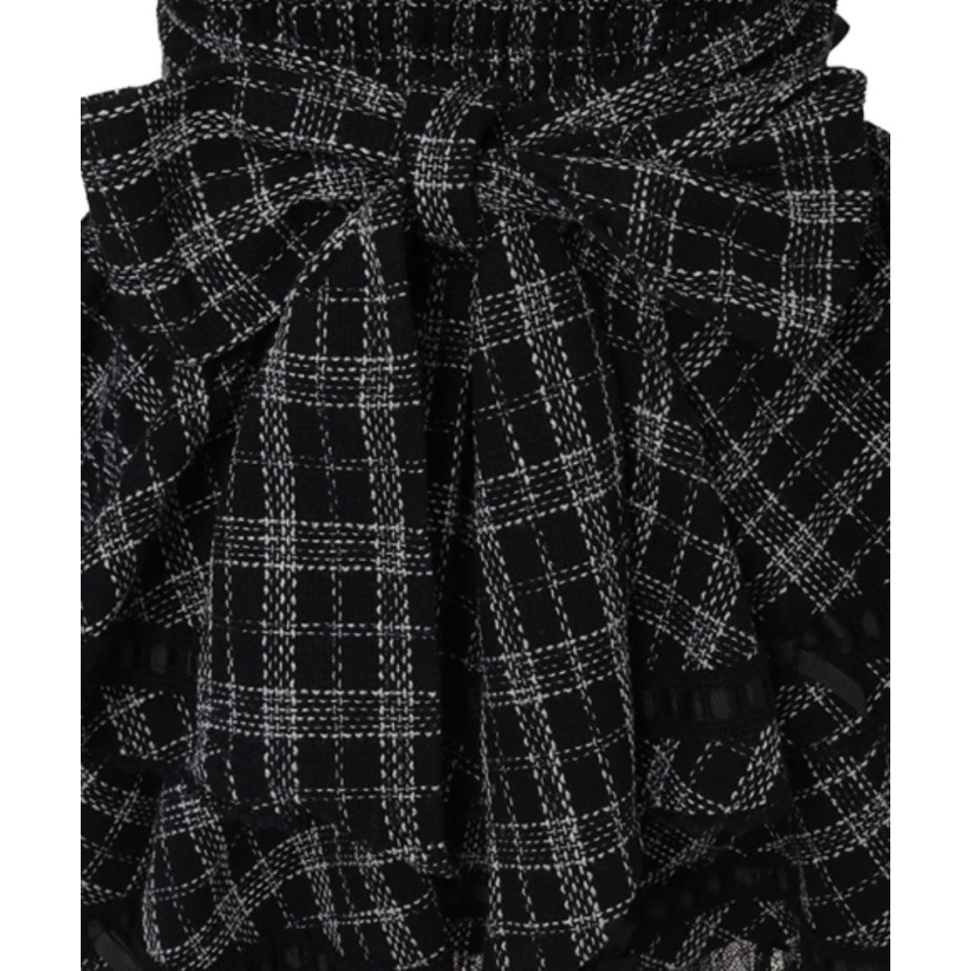 LIZ LISA - 【新品タグ付】リズリサ はしごリボンツイードティアード