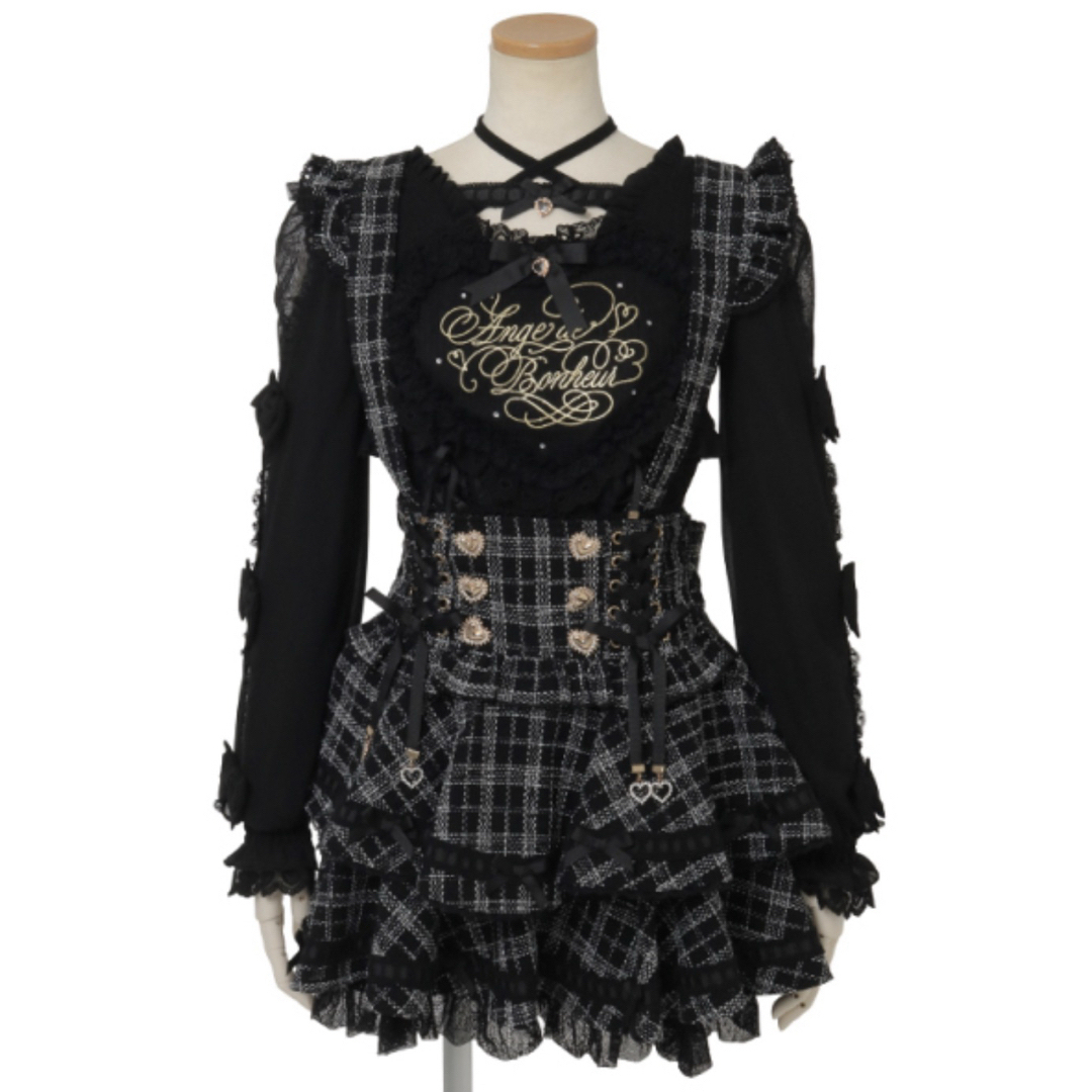 LIZ LISA - 【新品タグ付】リズリサ はしごリボンツイードティアード