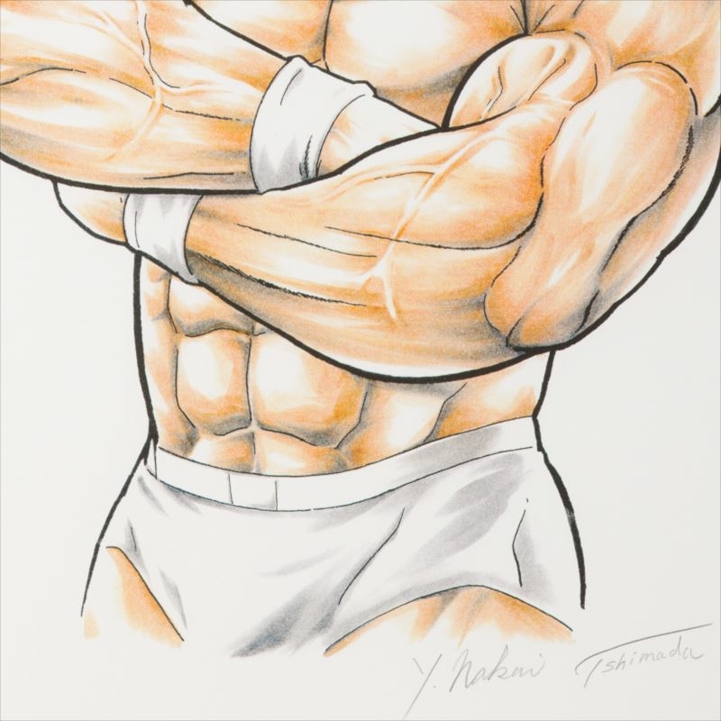 6.『キン肉マン英雄』/ ゆでたまご先生直筆サイン入り額装リトグラフ