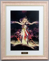 2839] 松本零士 直筆サイン入りシルクスクリーン「銀河鉄道999/星の海