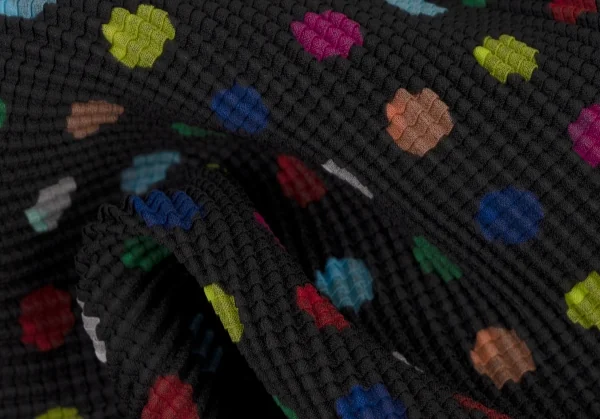 イッセイミヤケ ミーISSEY MIYAKE me カラフルドットストレッチ