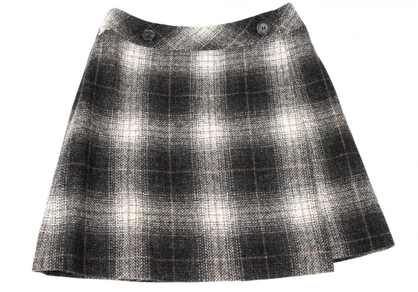 バーバリーブルーレーベルBURBERRY BLUE LABEL ウールチェックラップ