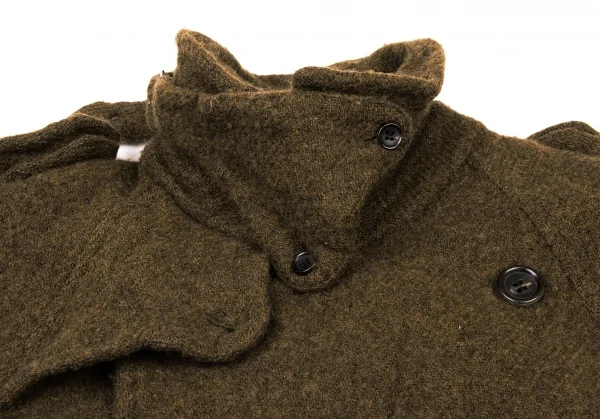 コムコム コムデギャルソンCOMME des GARCONS ウール縮絨トレンチ