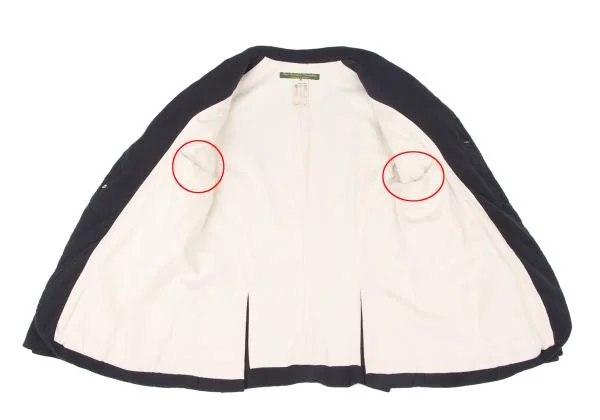 ポールハーデンPaul Harnden ウールブレザージャケット 濃紺XS (K-139380)