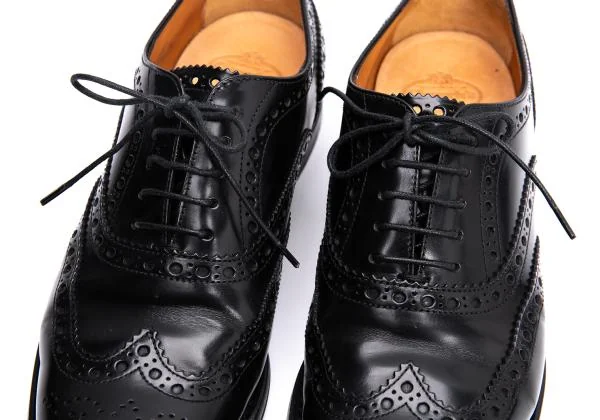 チャーチChurch's ウィングチップレザーシューズ 黒35.5(24cm位) (K
