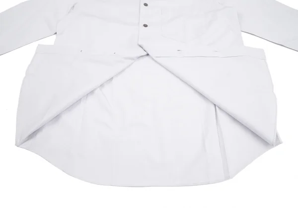 イッセイミヤケ メンISSEY MIYAKE MEN コットンブロードスタンドカラー