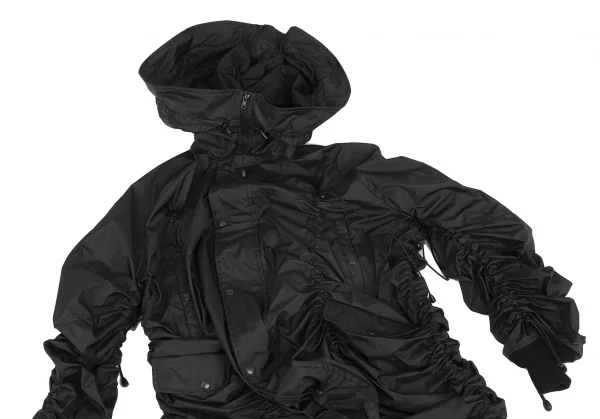 JUNYA WATANABE COMME des GARCONS Asymmetric Drawcord Jacket Black