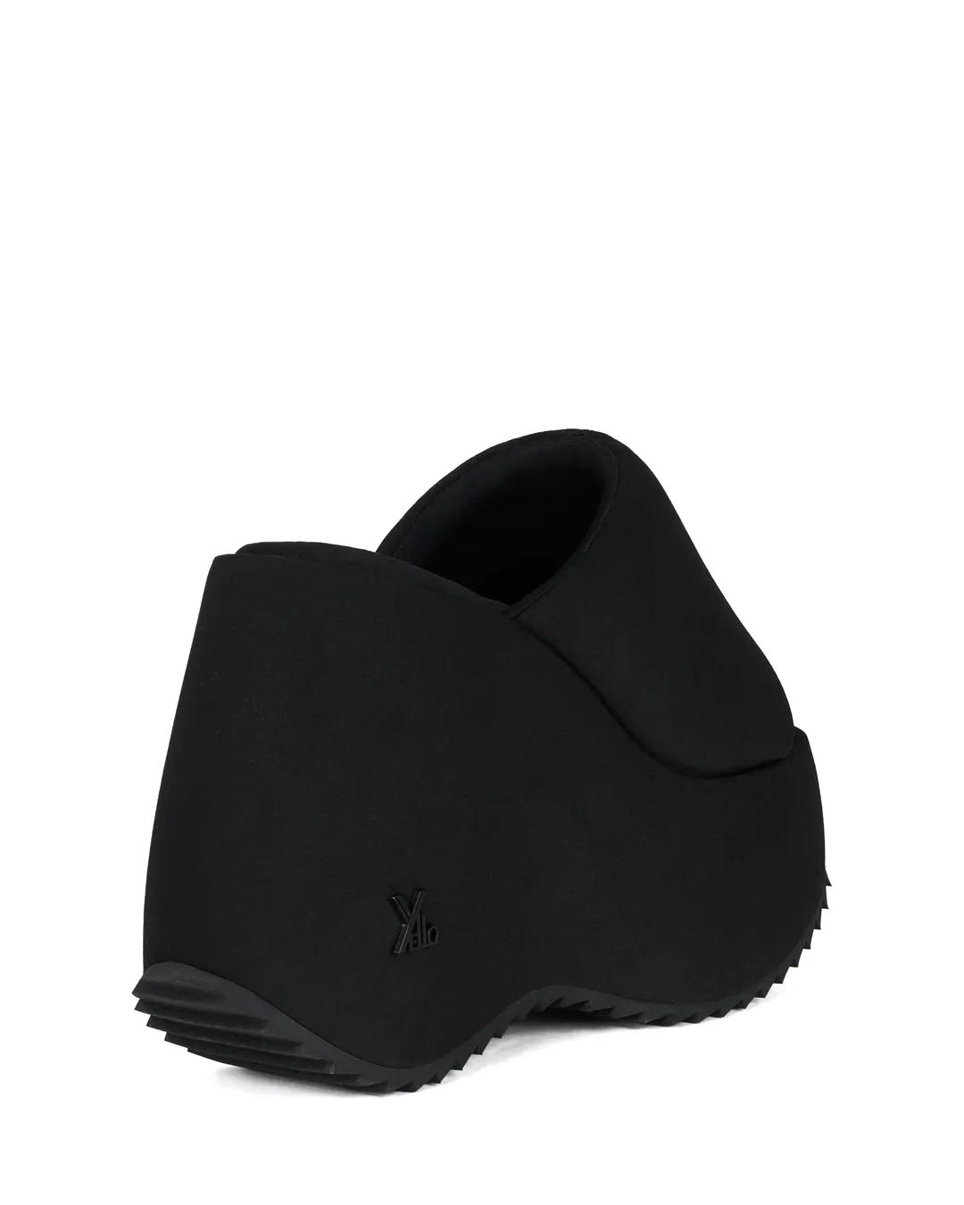 YELLO / TOKYO BLACK PLATFORM SANDALS