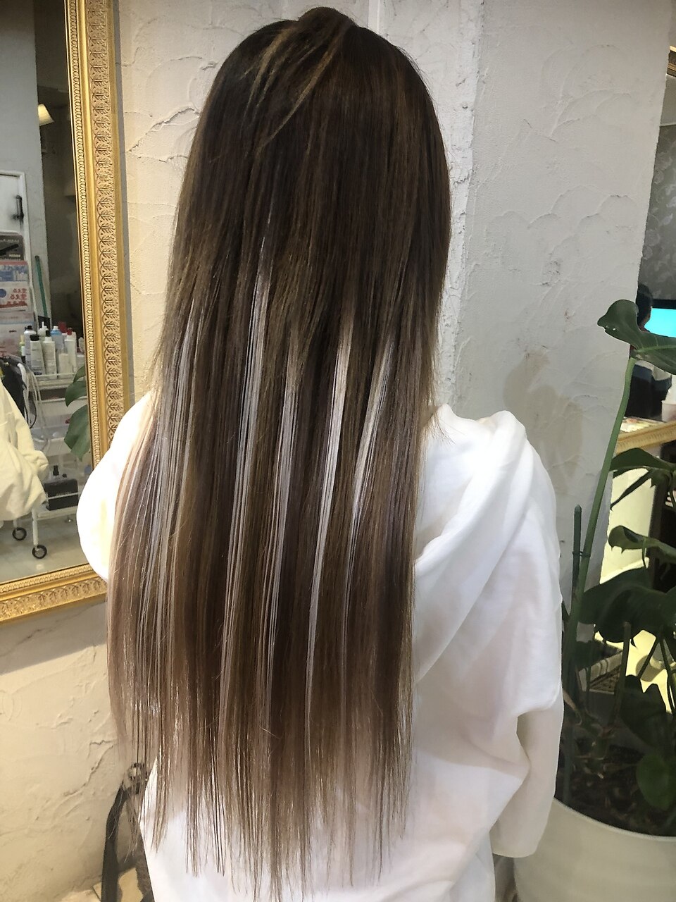 編み込みエクステ70cm腰までロング最高峰人毛レミー：L061147927