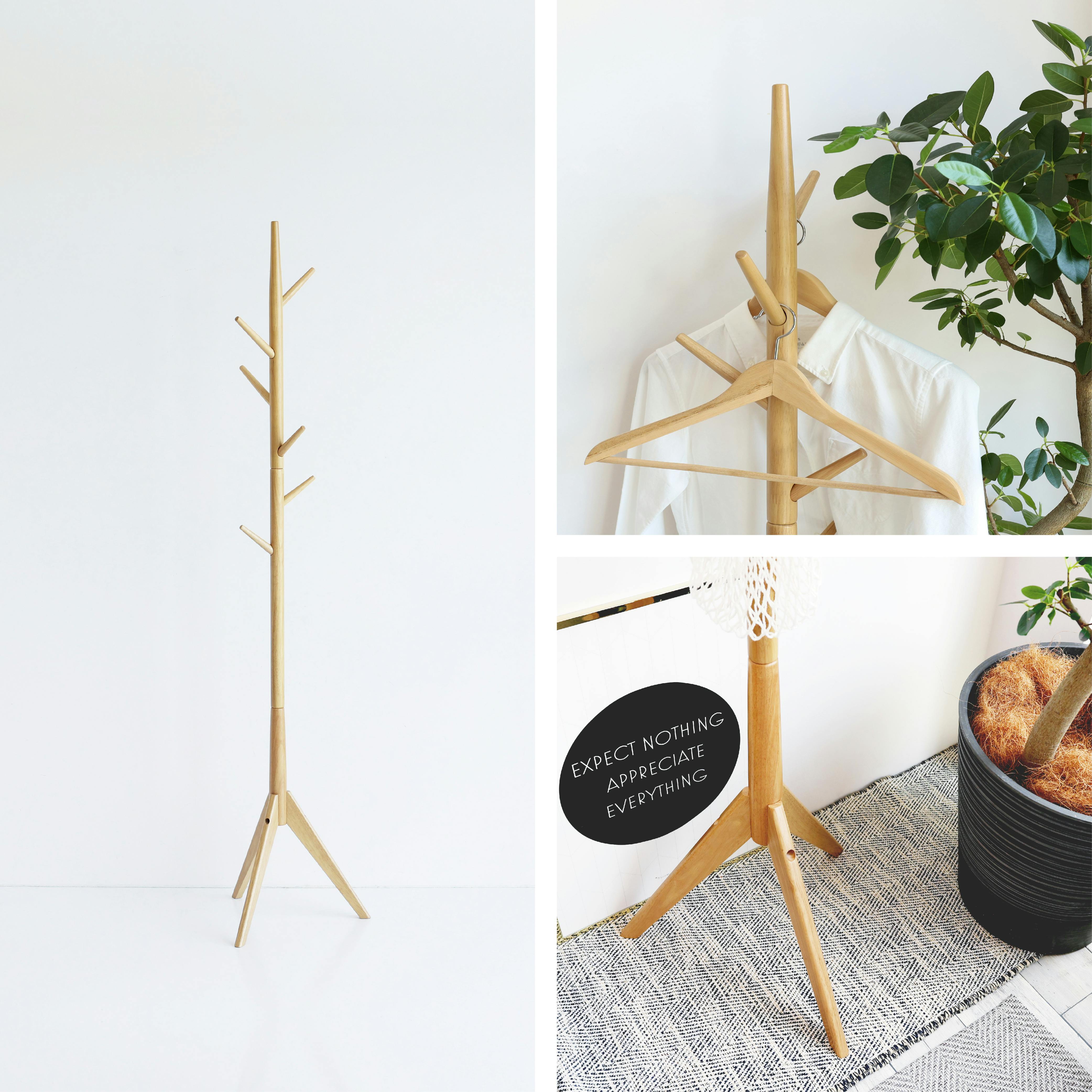 シンプルでおしゃれなポールハンガー Pole Hanger -cony- ナチュラル