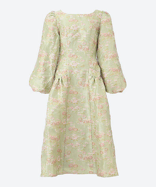 Marble Jacquard Midi Dress