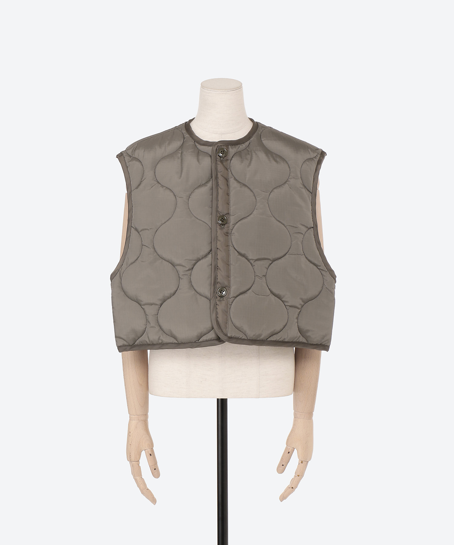 QUILTED CROPPED VEST | HYKE (Women)/ハイク
