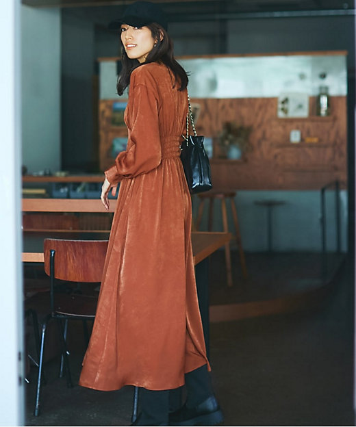 大草直子さんコラボ】ウエストタックワンピース（2002387762