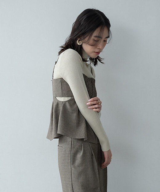 ガンクラブチェックビスチェ（2002556070） | GALLEST