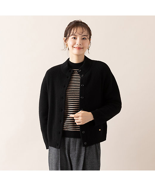 アンサンブル対応／S・Mサイズ】カシミヤ12GGカーディガン