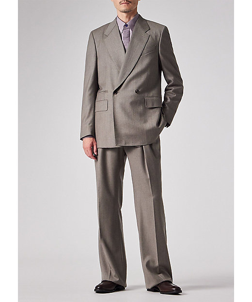 ウールカシミヤフランネル ダブルブレストジャケット