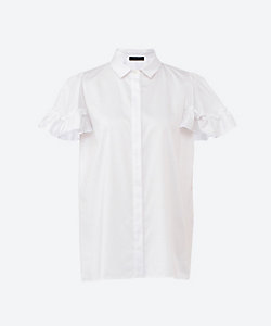 イレギュラータックスリーブコットンブラウス YCB―625―491