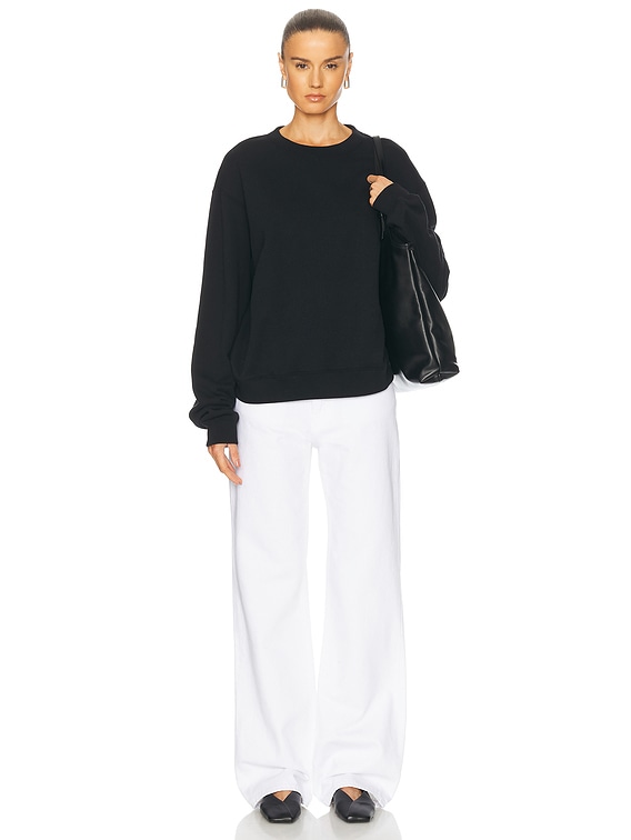 Aya Muse Everyday Crewneck Sweatshirt in Black | FWRD