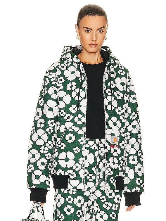 Marni x Carhartt Floral Jacket in Forest Green | FWRD
