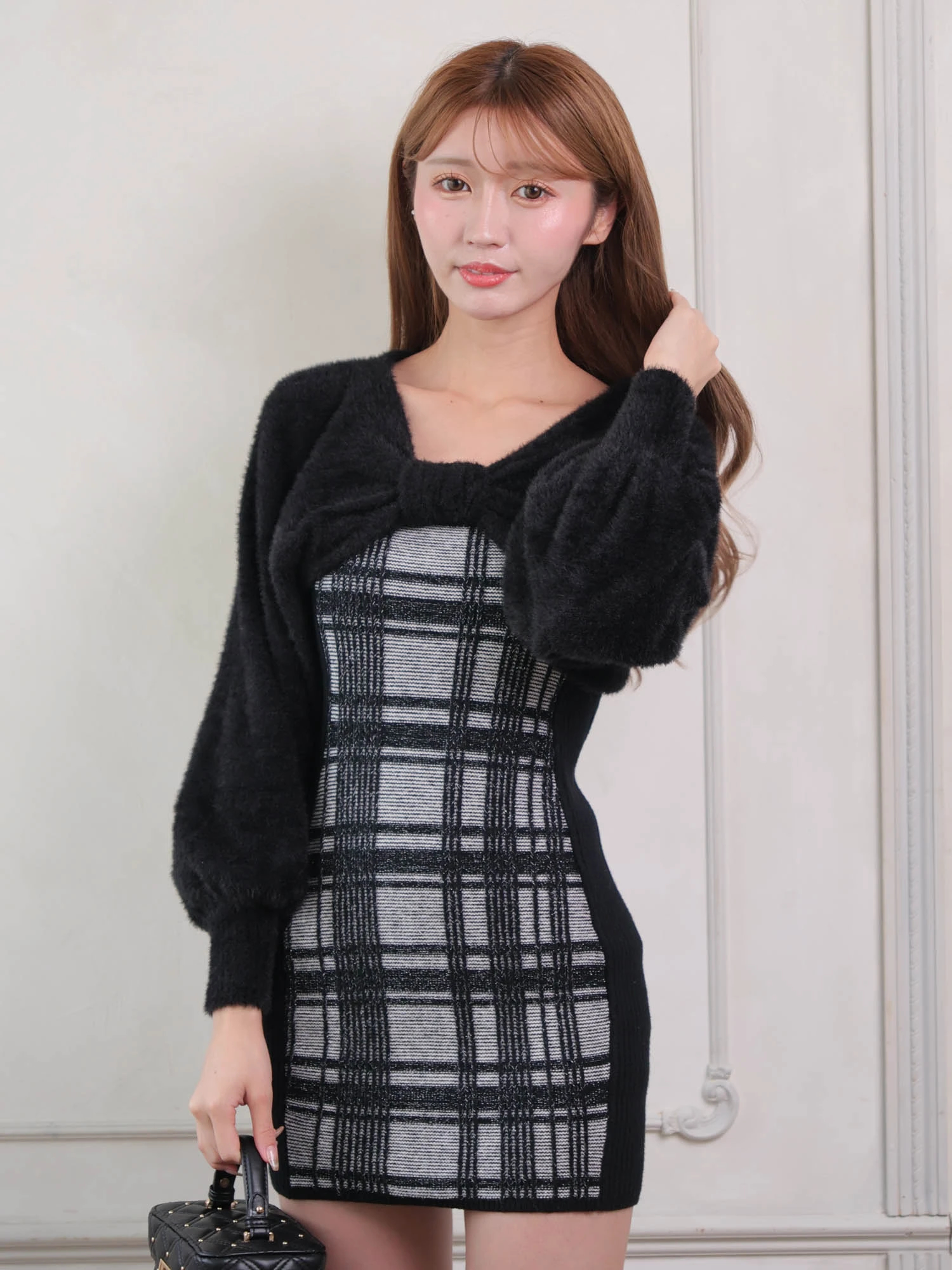 LIP SERVICE（リップサービス）｜ リボンフェザーアンサンブルニット