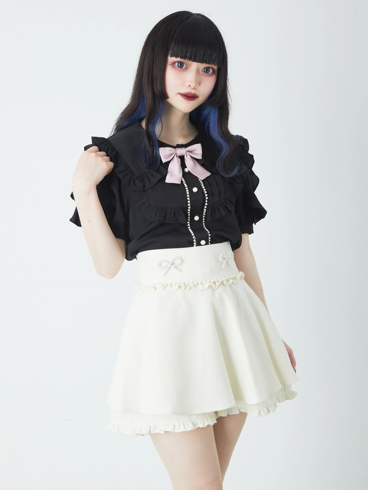 パールリボンスカパン - Ank Rouge(アンクルージュ)のショートパンツ