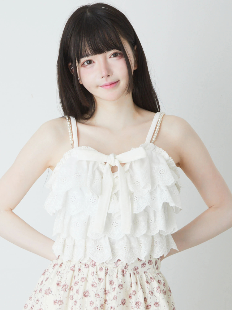 レースティアードキャミビスチェ - Ank Rouge(アンクルージュ)の