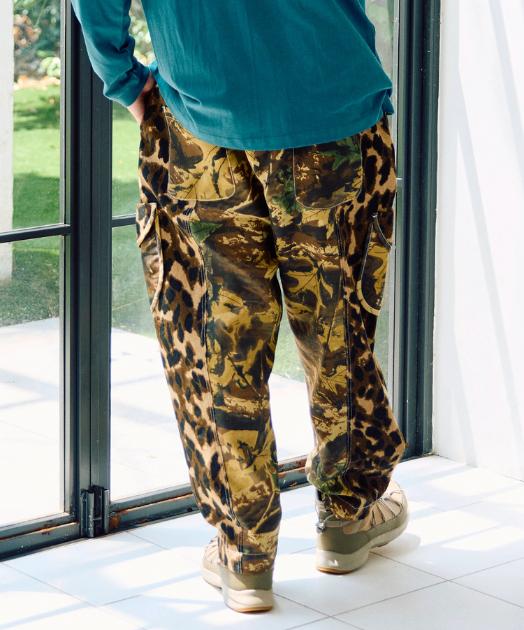 迷彩×レオパード切替カーゴパンツ (MENS)｜ファッション通販 SANKO