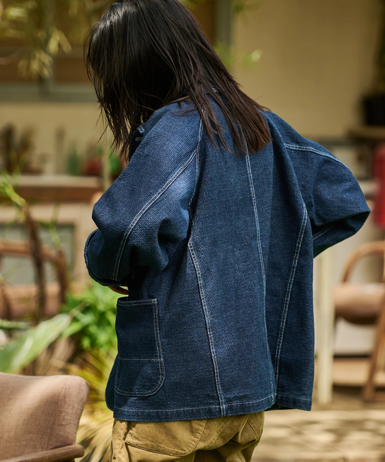 AOZORA刺し子デニムカバーオール(MENS)｜ファッション通販 SANKO