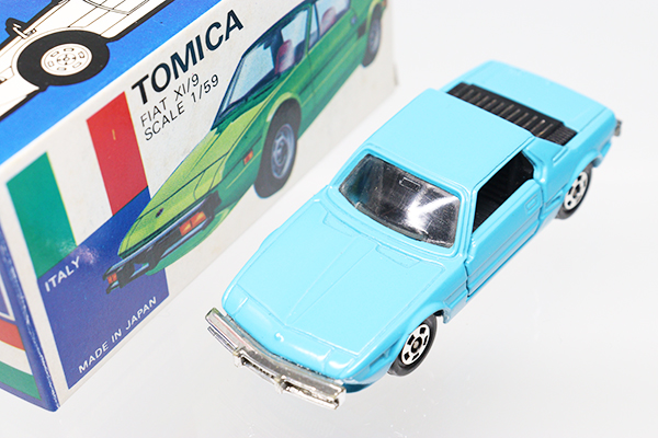 ミニカーショップ ケンボックス トミカ 青箱☆F28☆フィアットX 1/9(青