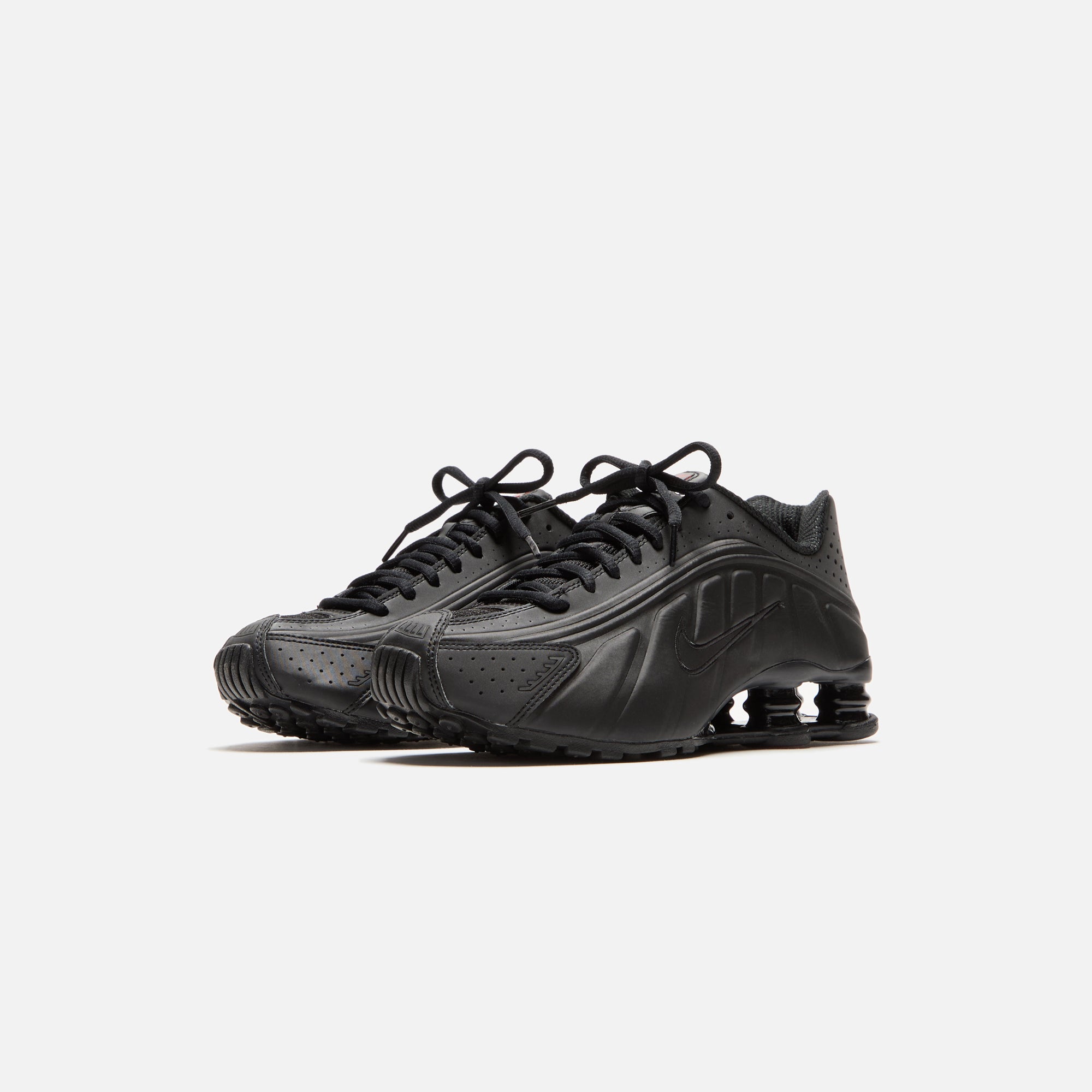 Nike WMNS Shox R4 - Black / Black / Max Orange – Kith