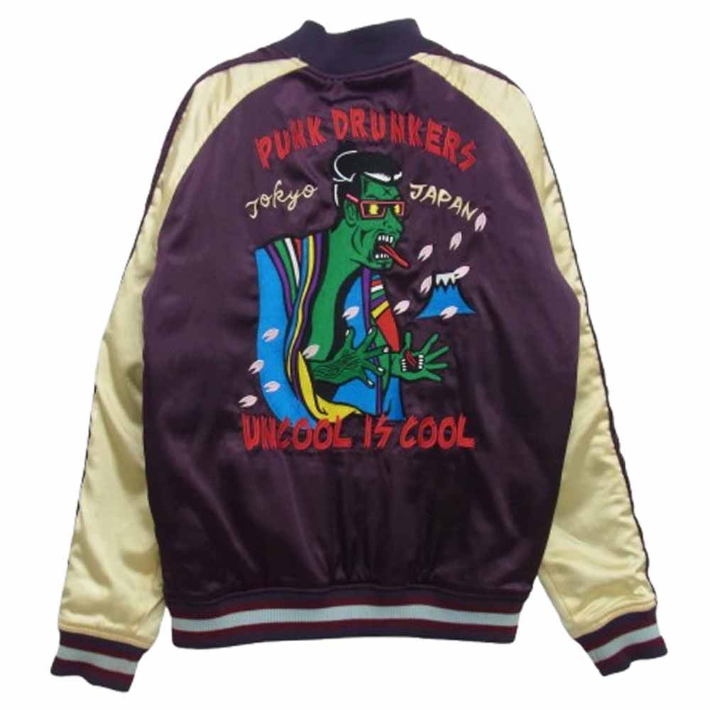 PUNK DRUNKERS パンクドランカーズ リバーシブル 刺繍 スカジャン