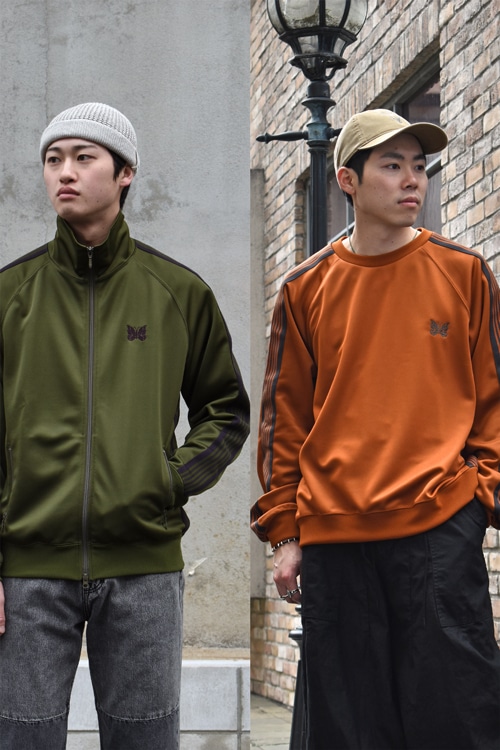 NEEDLES[ニードルズ] Track Jacket & Track Crew Neck Shirt - Poly Smooth
