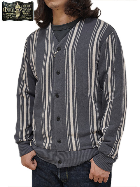 ORGUEIL（オルゲイユ） 】 ストライプニットカーディガン [ Stripe