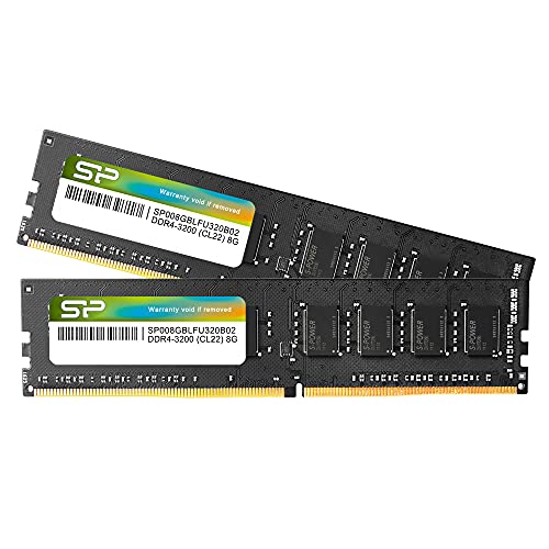 Silicon Power DDR4 16GB Kit (8GB x2) 3200MHz (PC4-25600) CL22
